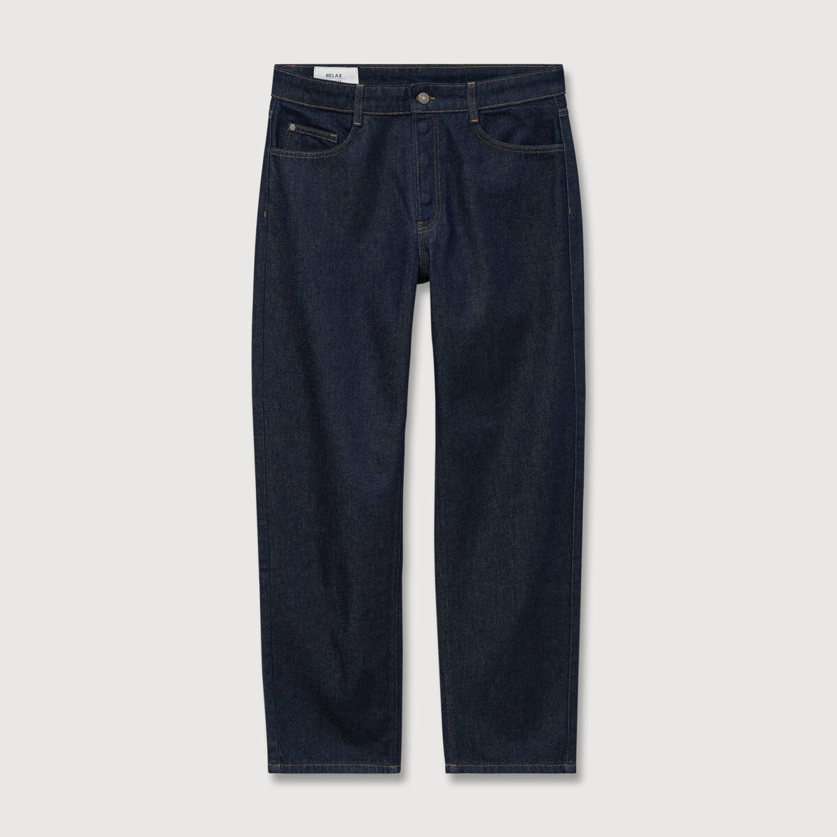 Jeans large relaxed denim brut clean homme