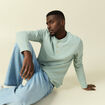 T-shirt manches longues vert pastel homme