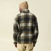 Gilet manches longues zipp&eacute; sherpa taupe homme