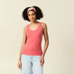 Débardeur femme uni col arrondi Instinct rouge femme