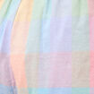 Short &agrave; carreaux en coton doubl&eacute; multicolore femme