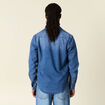 Chemise manches longues denim stone homme