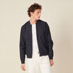 Veste teddy bleu marine homme