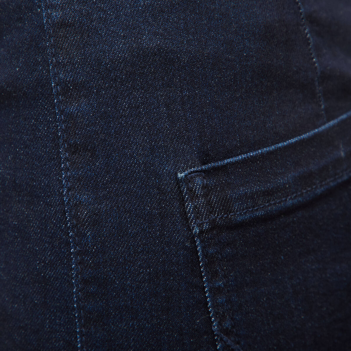 Jeans large taille haute denim brut rinse femme