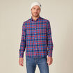 Chemise manches longues bleu electrique homme
