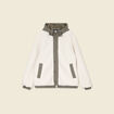 Blouson à capuche ecru homme