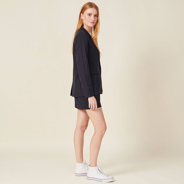 veste blazer eco responsable bleu femme Veste blazer éco-responsable bleu femme