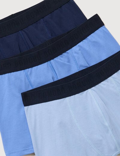 Lot de 3 boxers bleu gris homme