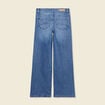 Jeans large taille haute denim stone femme