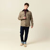 Veste oversize courte manches longues beige homme