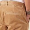 Pantalon chino tapered velours beige homme
