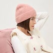 Bonnet rose pastel femme