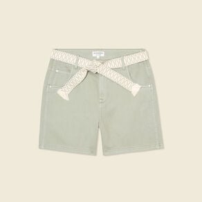 short boyfriend ceinture jean vert kaki femme Short boyfriend ceinturé jean vert kaki femme