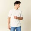 T-shirt manches courtes ecru homme