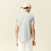 Chemise manches courtes vert olive homme