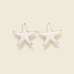 Boucles d'oreilles ecru femme