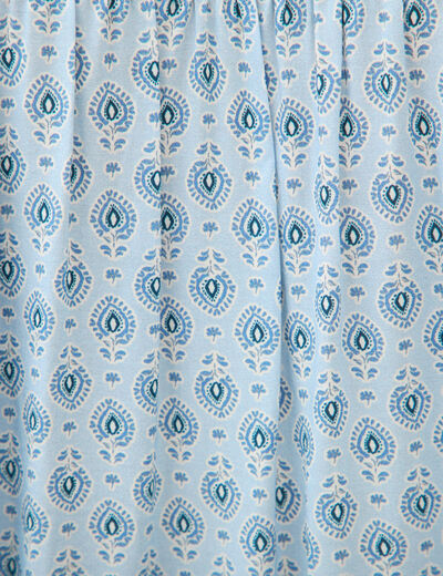 Blouse manches longues bleu ciel femme