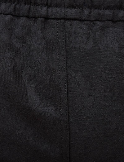 Bermuda coupe droite noir homme