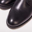 Bottines plates zippées noir homme