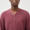 Pull manches longues vieux rose homme