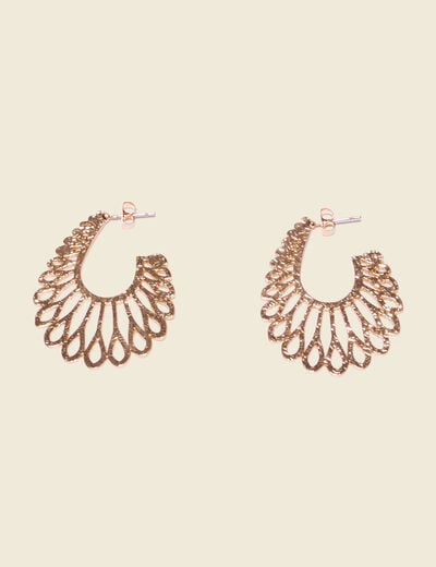 Boucles d'oreilles créoles couleur or femme