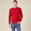 Pull éco-responsable rouge foncé homme