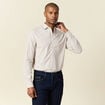 Chemise manches longues beige homme