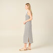 Robe longue éco-responsable blanc femme