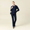 Blouson surchemise en jean denim brut femme