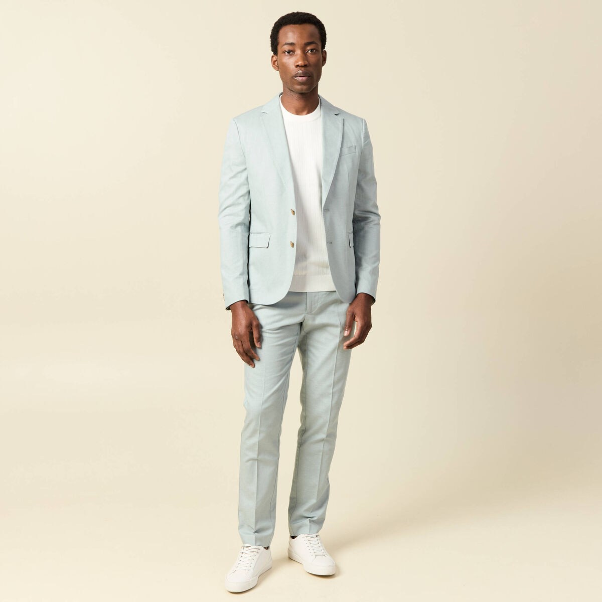 Pantalon chino vert clair homme