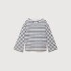 Marini&egrave;re manches longues broderie ecru femme