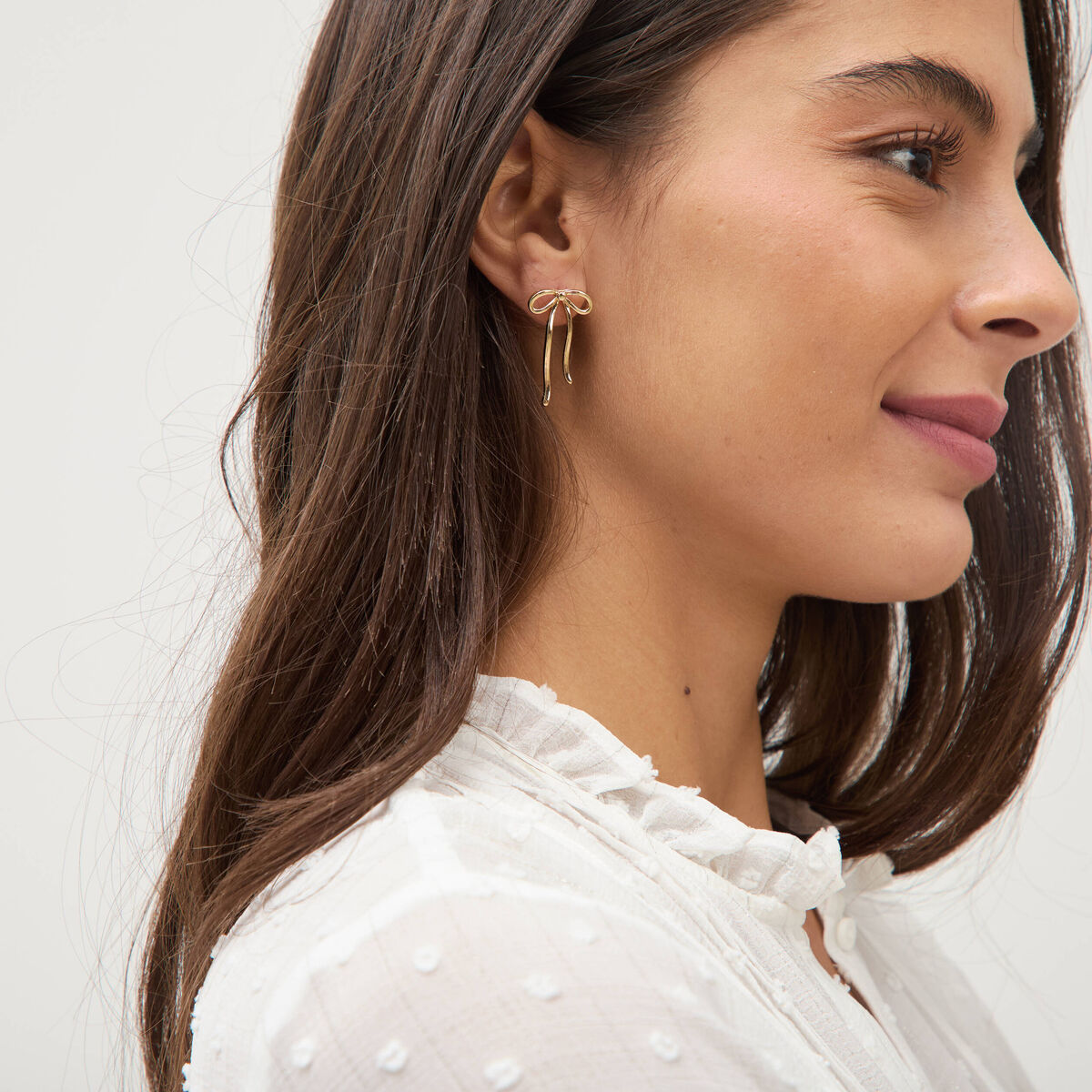 Lot de 2 boucles d'oreilles couleur or femme