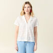 T-shirt manches courtes ecru femme