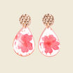 Boucles d'oreilles pendantes rouge femme