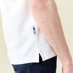 Polo manches courtes blanc homme