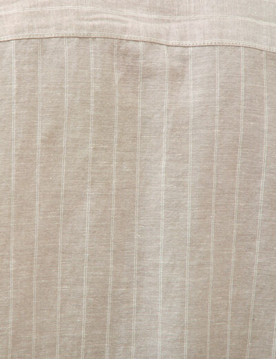 Chemise manches courtes vert kaki homme