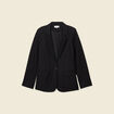 Veste blazer manches longues noir femme