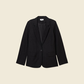 Veste blazer manches longues noir femme