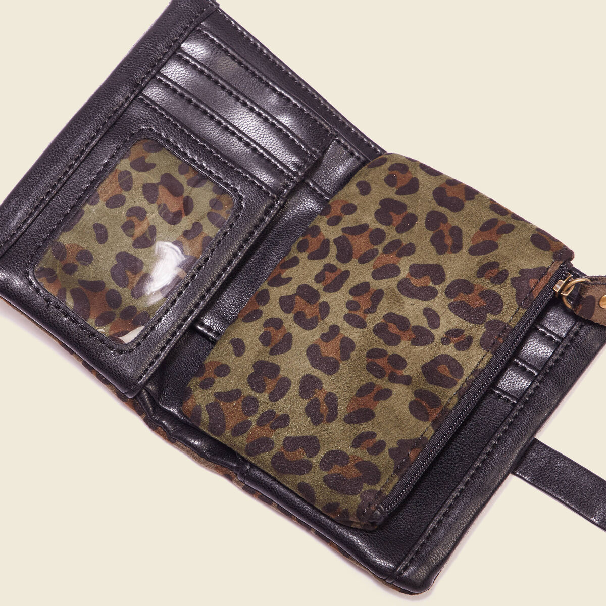 Portefeuille camel femme