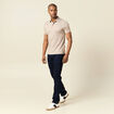 Polo manches courtes taupe homme