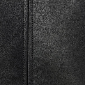 Blouson biker simili cuir noir femme