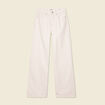 Jeans large éco-responsable denim blanc femme