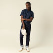 Chemise manches courtes bleu marine homme