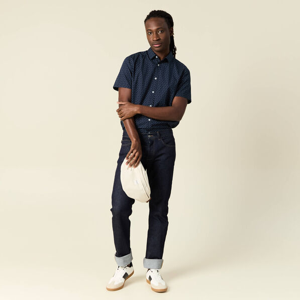 chemise manches courtes bleu marine homme Chemise manches courtes bleu marine homme