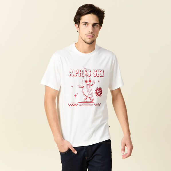 T-shirt manches courtes ecru homme