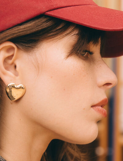Boucles d'oreilles couleur or femme