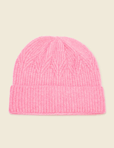 Bonnet rose fushia femme