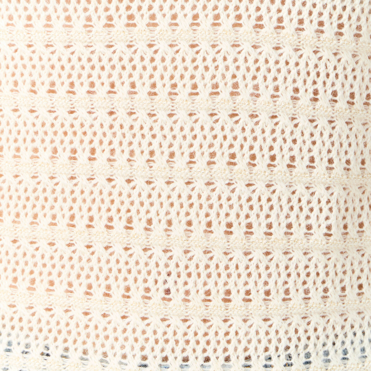 Gilet manches longues creme femme