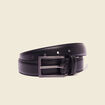 Ceinture fine noir homme