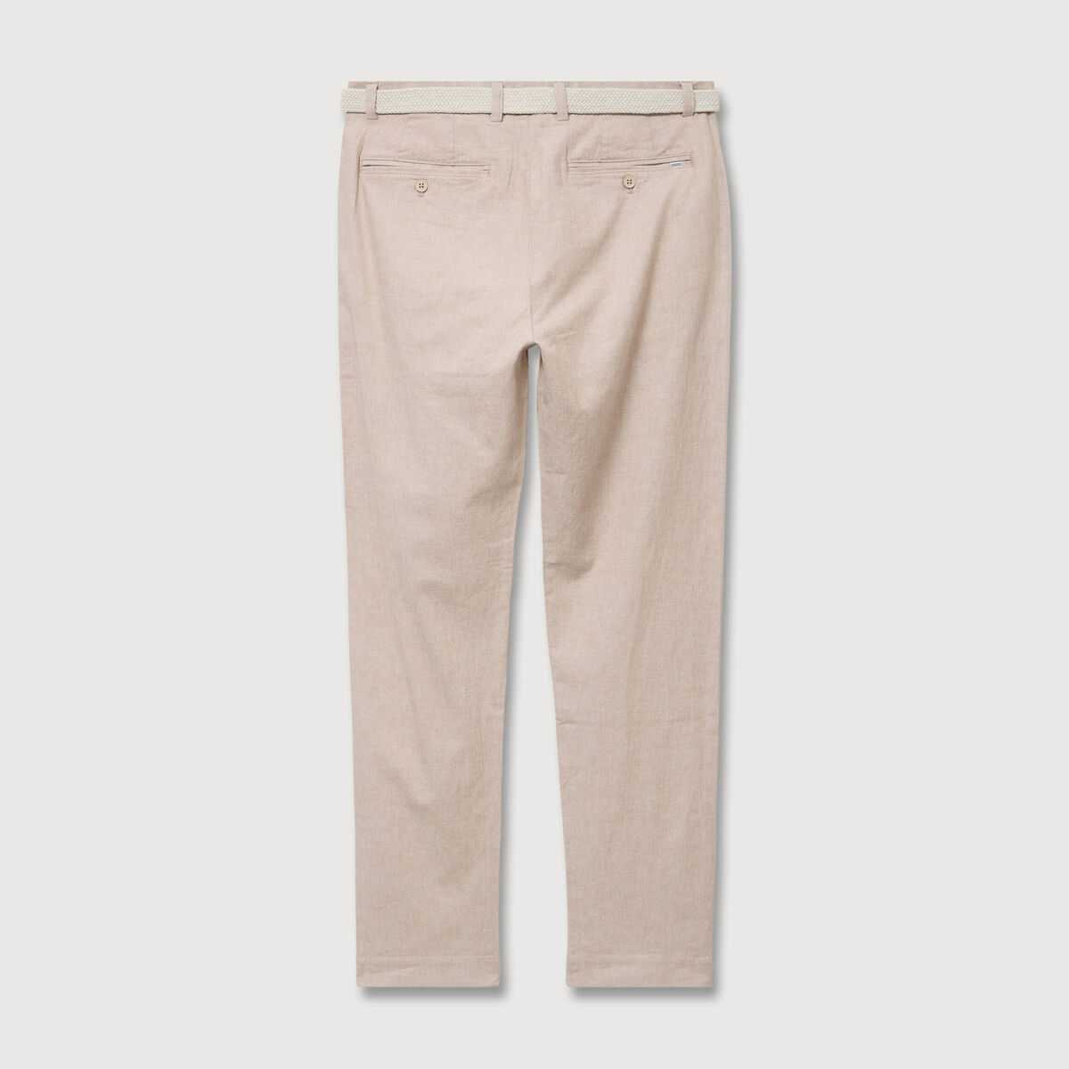 Chino coupe droite longueur 32 beige fonce homme